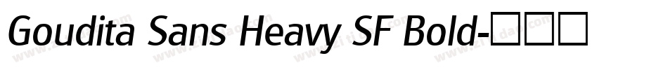 Goudita Sans Heavy SF Bold字体转换